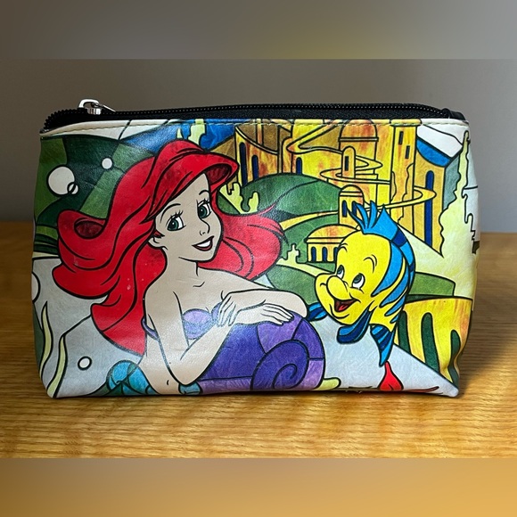 Disneys Little Mermaid stained glass style make up / pencil case - Picture 1 of 1